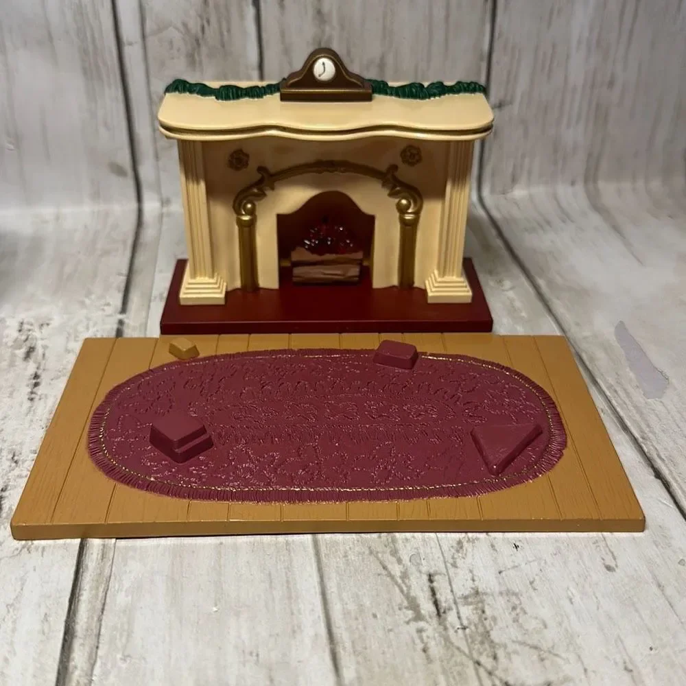 Vtg 1993 Hallmark Keepsake Ornaments The Bearingers Mama Abernathy‎ Fireplace
